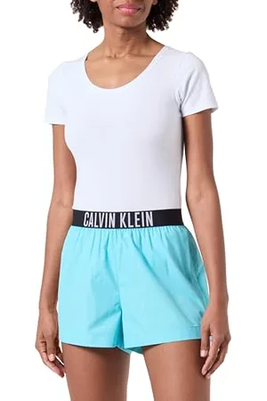 Calvin Klein Donna Pantaloncini Spiaggia, (Blue Punch), XS
