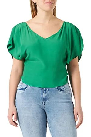 Pinko Temerario Top Crepe Marocaine Canottiera, , 46 Donna