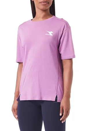 Diadora L.t-shirt Ss Slit, T-shirt Donna, (Violet Mulberry), XS