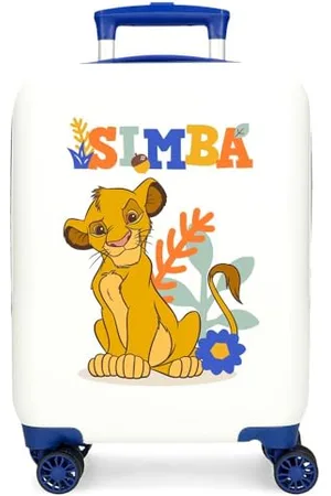 Disney Joumma Simba Colors Valigia da cabina bianca 33 x 50 x 20 cm Rigida ABS Chiusura a combinazione laterale 28,4 L 2 kg 4 ruote doppie bagaglio a mano, bianco, Valigia cabina