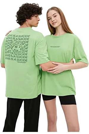 Trendyol T-Shirt Girocollo Standard Unisex Camicia, , S Uomo