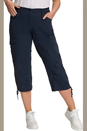 Ulla Popken 7/8 Cargohose Pantaloni Cargo, , 53W / 32L Donna