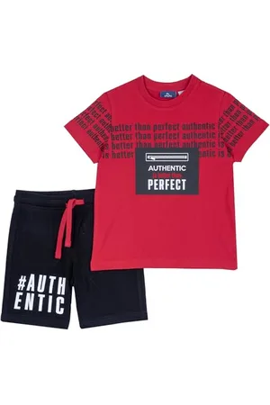 chicco Completo Bambino con T-shirt e Pantaloncini Corti con Vita Elasticizzata, con Grafiche Moderne e alla Moda, 100% Cotone, Lavabile in Lavatrice, Abbigliamento Bambino e Ragazzo, Designed in Italy