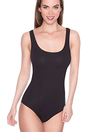 Skiny Damen Body Ärmellos Cotton Bodies, Black, 40 Donna