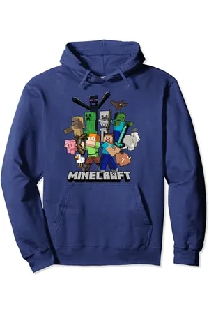 Minecraft Heroes & Enemies Group Shot Felpa con Cappuccio