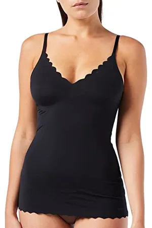 Skiny Damen Spaghettishirt herausnehmbare Pads Micro Essentials Vestaglia, , 42 Donna