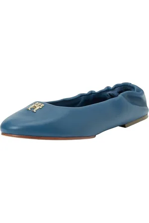 Tommy Hilfiger Donna Ballerine Elevated Elastic Eleganti, Blu (Fossil Blue), 38