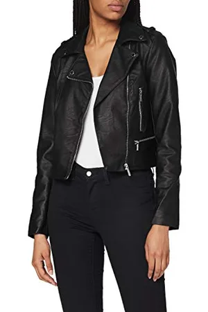 Morgan Perfecto Pu Grainé Grammo Giacca in Ecopelle, , T36 Donna