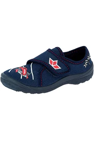 LICO Sweet Boy, Pantofole a Collo Basso, Blu (Marine/Rot/Weiss Marine/Rot/Weiss), 28 EU