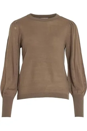 VILA Viava L/S O-Neck Knit Pullover-Noos, , M Donna