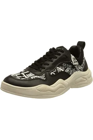 Guess Bassano, Sneaker Uomo, Black, 43 EU
