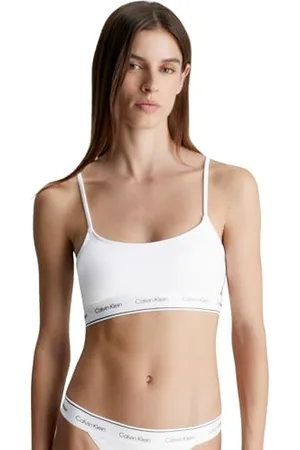 Calvin Klein Top Bikini Bralette Donna senza Ferretto, (Pvh Classic White), XXL