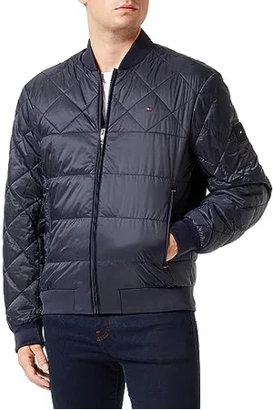 Tommy Hilfiger Giacca Uomo Packable Recycled Bomber Giacca da Mezza Stagione, (Desert Sky), S
