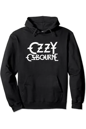 Ozzy Osbourne White Logo Felpa con Cappuccio