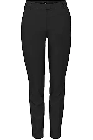 VERO MODA PETITE VMMILLE MR Slim Pant Noos PTT Pantaloni, Black, XXS / 30L Donna