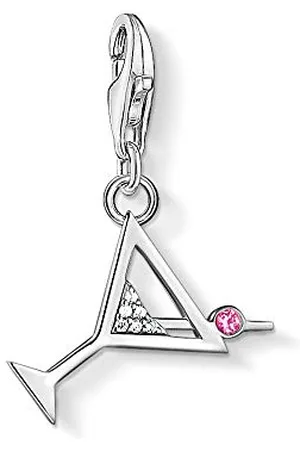 Thomas Sabo Charm Club Pendente da Donna a Forma di Cocktail in Sterling 925 1802-013-27