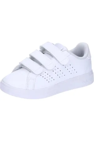 adidas Advantage Base 2.0 Shoes Children, Scarpe da Tennis, Cloud White/Cloud White/Grey One, 28 EU
