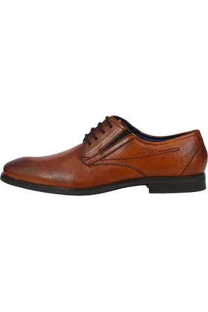 Bugatti Scarpa bassa business in pelle, derby con finitura bicolore, calzata ergonomica con fascia elastica Uomo, , 42 EU