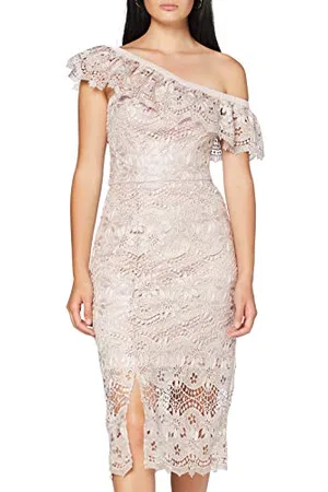 Chi Chi London Abito Chi Chi Kellen Vestito, (Mink Mi), 40 Donna