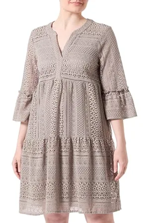 VERO MODA Vmhoney Lace 3/4 V-Neck Tunic Wvn Abito Midi, , M Donna
