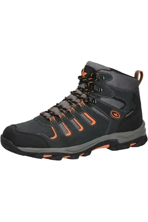 LICO Manaslu High, Stivali da Trekking Uomo, Antracite, Nero, Arancione, 41 EU