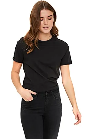 Noisy May 27010978 T-Shirt, (Black Black), M Donna