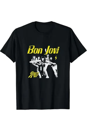 Bon Jovi Prodotto ufficiale Slippery When Wet Maglietta