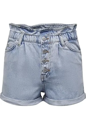 ONLY Onlcuba Life Paperbag DNM Shorts Noos Pantalocini, , XL Donna