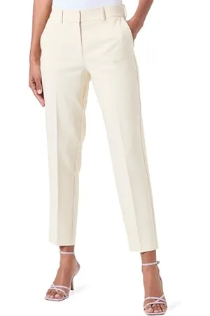 SELECTED Slfrita-ria MW Cropped Pant Birch Noos Pantaloni in Tessuto, , 44 Donna