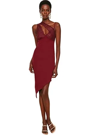 Trendyol Abito Midi Aderente Regolare Vestito, , 70 Donna