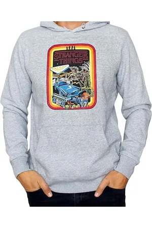 Stranger Things Felpa con Cappuccio retrò Mash, , S Unisex-Adulto