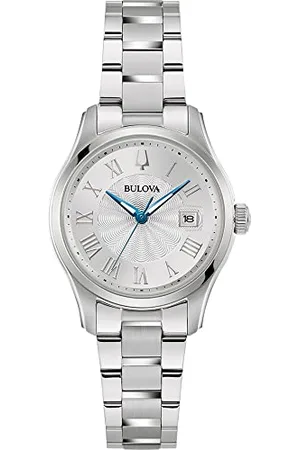 BULOVA Orologio Analogico al Quarzo Donna con Cinturino in Acciaio Inossidabile 96M162