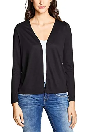 Street one Nette Maglione Cardigan, (Black 10001), 48 Donna