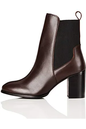 FIND High Heeled Leather Stivali Chelsea, Donna, , 40 EU