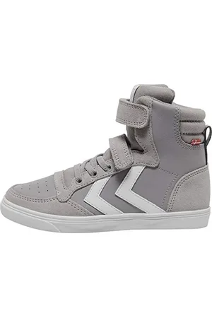 Hummel Slimmer Stadil Pelle Alta Jr, Sneaker a collo alto Unisex - Bambini e ragazzi, , 26 EU