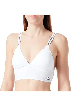 adidas Ll Bralette Intimo, Bianco, L Donna
