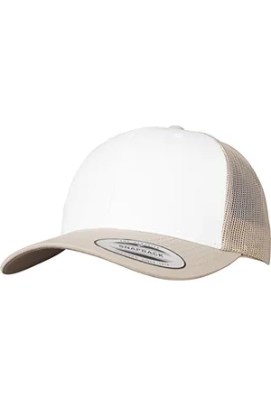 Flexfit Retro Trucker Colored Front Kappe, Khaki/White, One Size