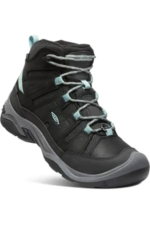 Keen Circadia Mid Polar, Scarponi da Trekking Donna, Black/Cloud Blue, 36.5 EU