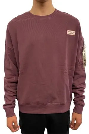 Alpha Industries Organics OS Felpa da Uomo Pullover, , M