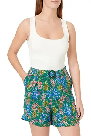 Naf-naf Sh Pantaloncini Bermuda, Praira Verde, 40 Donna