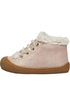 Naturino Scarpine Primi Passi in Suede e Lana, Rosa 21