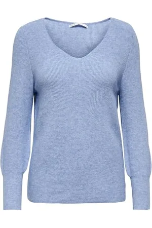ONLY ONLATIA L/S V-NECKCUFF Pullover Knt Noos, , XL Donna