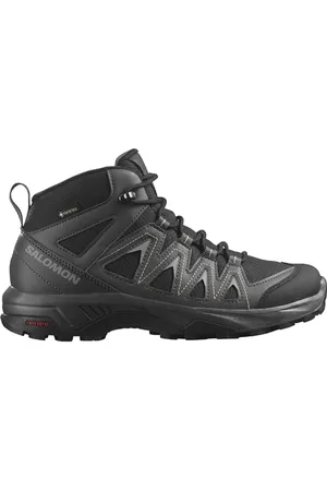 Salomon X Braze Mid Gore-Tex Scarpe Impermeabili Escursionismo da Donna, Caratteristiche a prova di trekking, Design atletico, Versatilità, Black/Magnet/Hazelnut, 40 2/3 EU