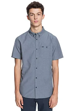 Quiksilver Camicia a Maniche Corte con Bottoni Button-Down, , S Uomo