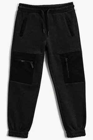 Koton Jogger Sweatpants Zipper Pocket Detail Drawstring, Pantaloni della Tuta Ragazzi, (045)