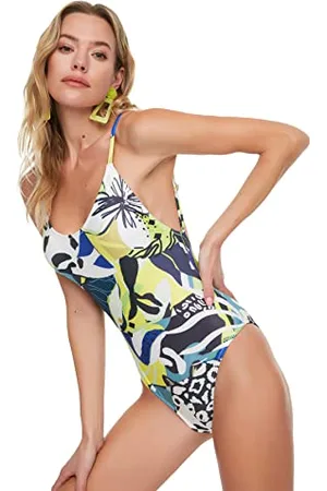 Trendyol Costume da Bagno a Tema U Intero, , 40 Donna
