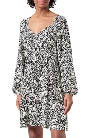 VERO MODA Vmeasy Joy L/S Short Dress Wvn Ga Vestito, , S Donna