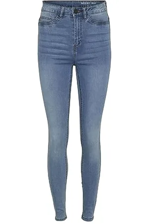 Noisy May NOS DE NMCALLIE HW Skinny Jeans VI059LB Noos, (Blaulight Blue Denim), 27W x 32L Donna