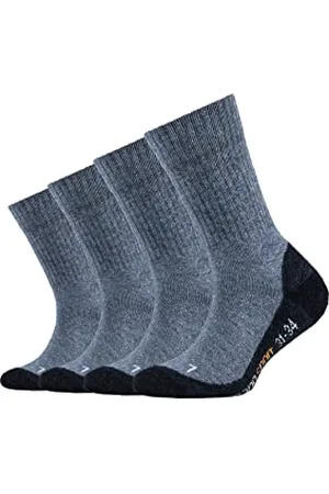 Camano 9301 Calze Sportive, Oscurante, (Blau (Jeans-Navy 6), 31-34 (Taglia Produttore: 31/34) (Pacco da 4) Bambini e Ragazzi