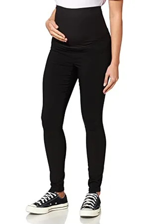 Mama;licious Mllucy-Pantaloni Slim Neri A. Noos, Denim Nero, XL Donna